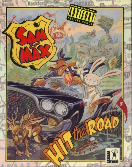 The box front for Sam & Max Hit the Road
