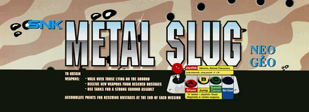 The Metal Slug arcade marquee