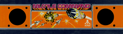 The Missile Command arcade marquee