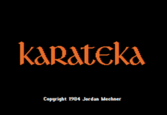 Karateka on the APPLE ][