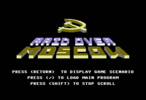 Raid Over Moscow on the COMMODORE 64